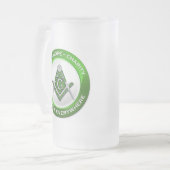 Masonic Frosted Mug フロストグラスビールジョッキ (正面左)