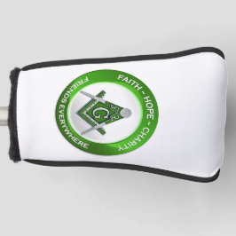 Masonic Golf Putter Cover Green ゴルフヘッドカバー