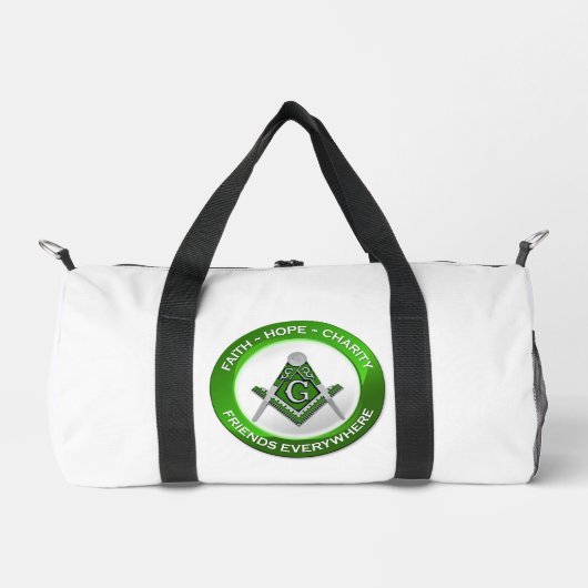 Masonic Gym Bag Green ダッフルバッグ (正面)