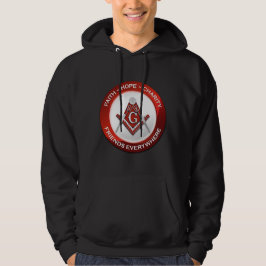 Masonic Hoodie - Red パーカ