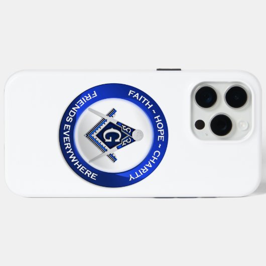 Masonic iPhone/iPad Case Case-Mate iPhoneケース (裏面 (横))