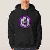 Masonic Men's Hoodie Purple パーカ (正面)