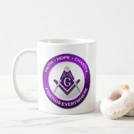 Masonic Mug Purple コーヒーマグカップ