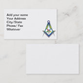 Masonic/OESカード 名刺 (正面/裏面)