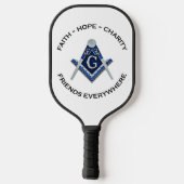 Masonic Pickelball Paddle Blue ピックルボールラケット (裏面)