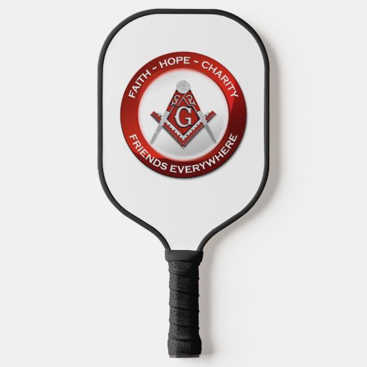 Masonic Pickleball Paddle Red ピックルボールラケット (正面)