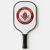 Masonic Pickleball Paddle Red ピックルボールラケット (裏面)
