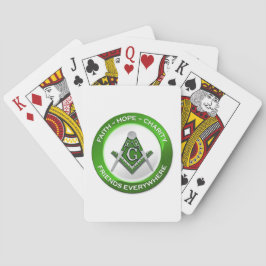 Masonic Playing Cards Green トランプ