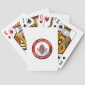 Masonic Playing Cards Red トランプ (裏面)