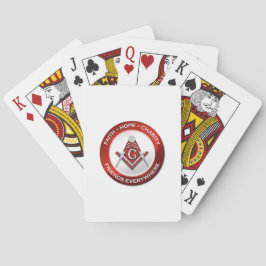 Masonic Playing Cards Red トランプ