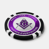 Masonic Poker Chip Purple ポーカーチップ (シングル)