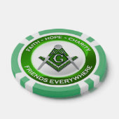Masonic Poker Chips Green ポーカーチップ (シングル)