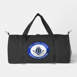 Masonic Print Gym Bag ダッフルバッグ