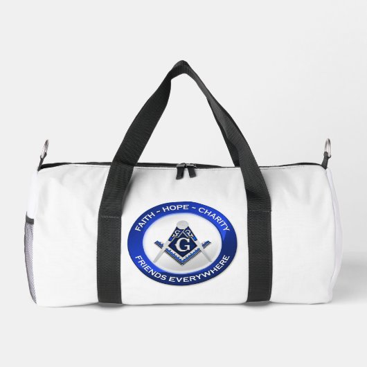 Masonic Print Gym Bag ダッフルバッグ (裏面)