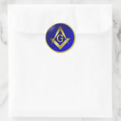 Masonic sticker ラウンドシール (バッグ)