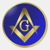Masonic sticker ラウンドシール (正面)