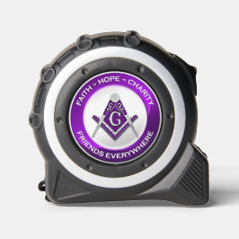 Masonic Tape Measure Purple メジャー