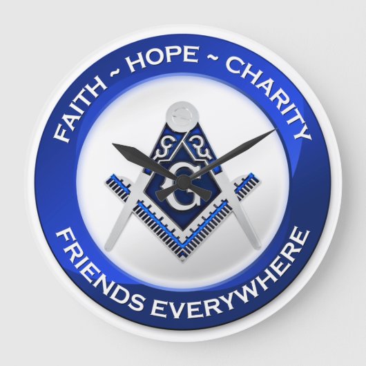 Masonic Wall Clock ラージ壁時計 (正面)