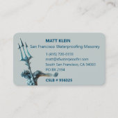 Masonry クール Companyのロパーソナライズされたゴ/QRコード/URL 名刺 (正面)