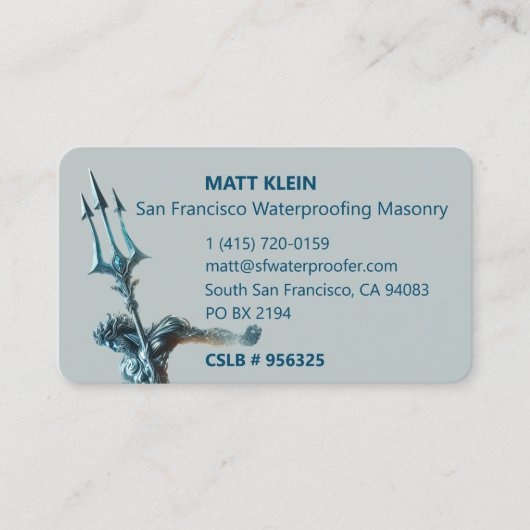 Masonry クール Companyのロパーソナライズされたゴ/QRコード/URL 名刺 (正面)