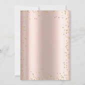 Masque Diamonds Champagne Rose Gold Sweet 16   招待状 (裏面)