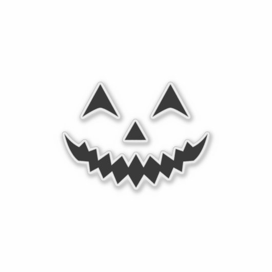Masque pour citrouille シール (正面)