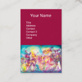 MASQUERADEダンスミュージック、シアターアーティスト、パープル 名刺 (正面)