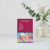 MASQUERADEダンスミュージック、シアターアーティスト、パープル 名刺 (スタンド正面)