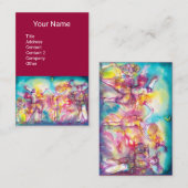 MASQUERADEダンスミュージック、シアターアーティスト、パープル 名刺 (正面/裏面)