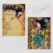 MASQUERADEパーティーパーチメントdamask gem 名刺 (正面/裏面)
