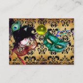 MASQUERADEパーティーパーチメントdamask gem 名刺 (裏面)