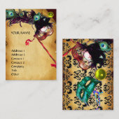 MASQUERADEパーティーパーチメントdamask gem 名刺 (正面/裏面)