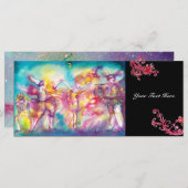 MASQUERADEパーティー，マルディグラスマスク，ダンス，音楽 (正面/裏面)