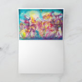 MASQUERADEパーティー,マルディグラスマスク,ダンス,音楽 カード (内部)