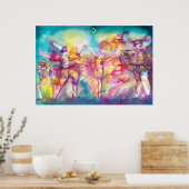 MASQUERADEパーティー,マルディグラスマスク,ダンス,音楽 ポスター (キッチン)