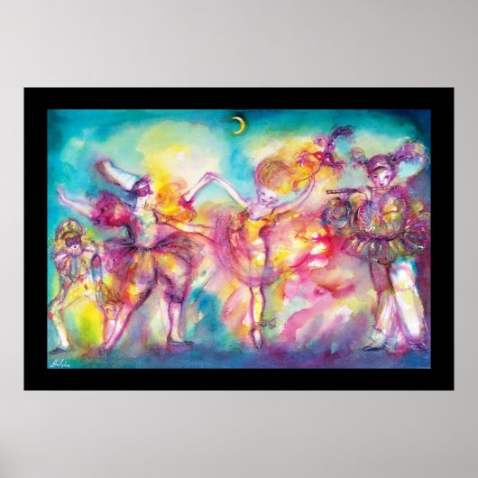 MASQUERADEパーティー，マルディグラスマスク，ダンス，音楽 ポスター (正面)