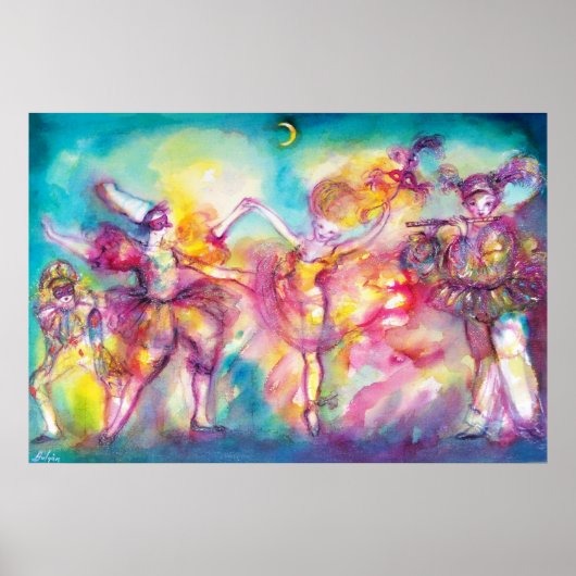 MASQUERADEパーティー，マルディグラスマスク，ダンス，音楽 ポスター (正面)