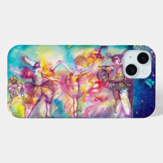 MASQUERADEパーティー,マルディグラスマスク,ダンス,音楽 Case-Mate iPhoneケース (裏面 (横))
