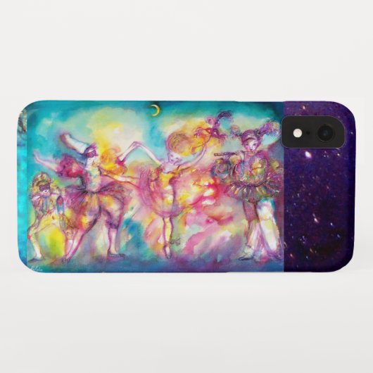 MASQUERADEパーティー,マルディグラスマスク,ダンス,音楽 Case-Mate iPhoneケース (裏面(横))