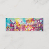 MASQUERADE，ダンス，音楽，青い赤，ピンク スキニー名刺 (裏面)