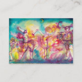 MASQUERADE，ダンス，音楽，青い赤，ピンク 名刺 (裏面)