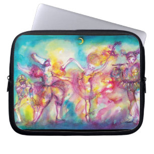 MASQUERADE BALL，マルディグラスマスク，ダンス，音楽 ラップトップスリーブ