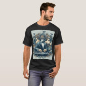 "Masquerade Beats: DJにインスパイアされた洗練されたデザイン" Tシャツ (正面フル)