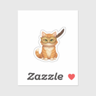 Masquerade Mask Cat Mysterious Golden New Year シール