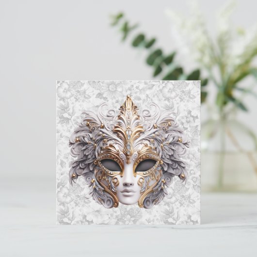 Masquerade Mask  Colored in Grays (スタンド正面)