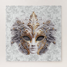 Masquerade Mask  Colored in Grays