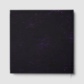 Masquerade Mask Gold Purple Dramatic 50th Birthday ゲストブック (裏面)