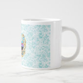 Masquerade  Mask  with the Golden Embellishments ジャンボコーヒーマグカップ (右)