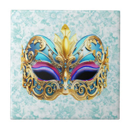 Masquerade  Mask  with the Golden Embellishments タイル