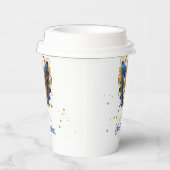 Masquerade Motif Sweet 16ブルー金ゴールドID1032 紙コップ (右)